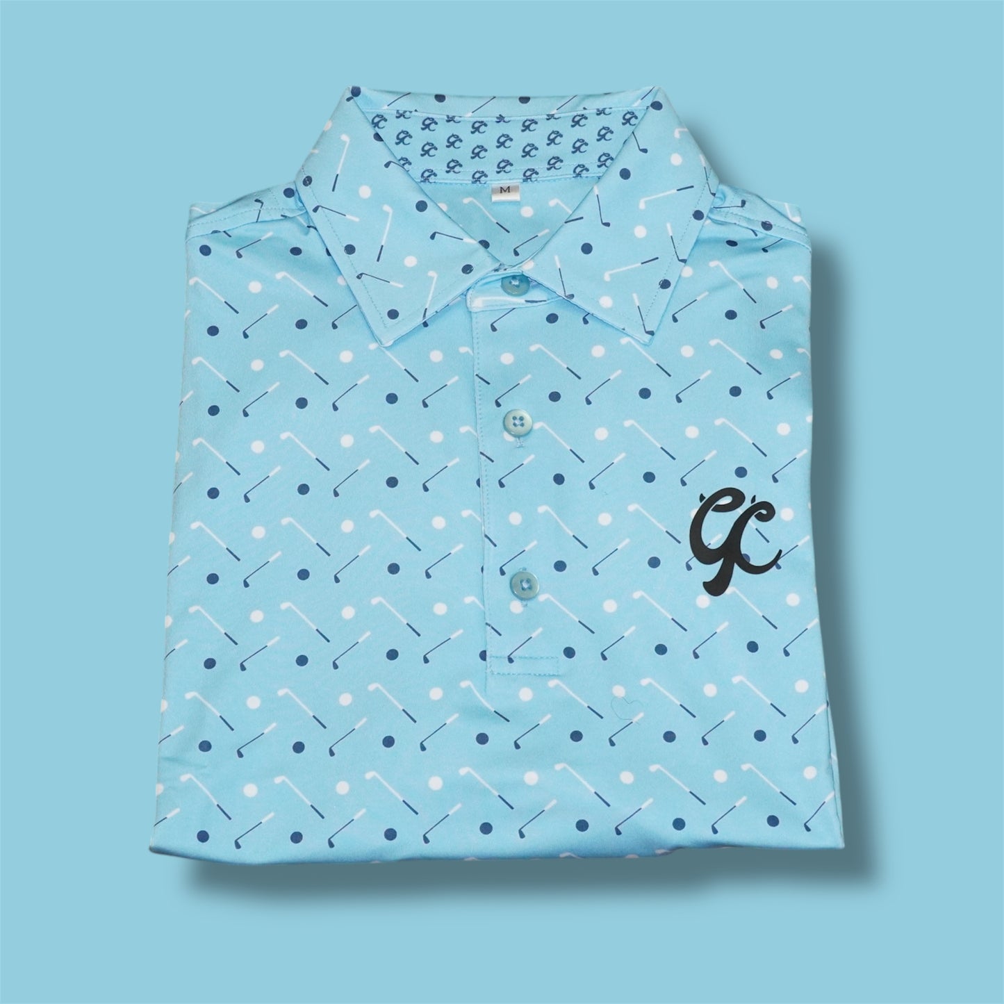 Blue Tee Time Polo