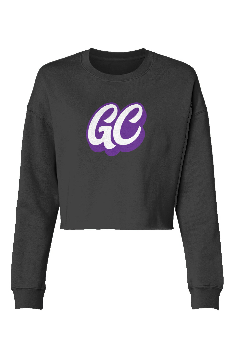 GC Purple Logo Cropped Sweater