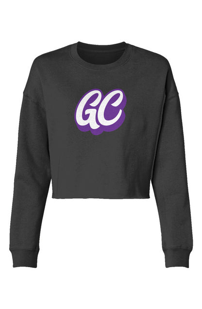 GC Purple Logo Cropped Sweater