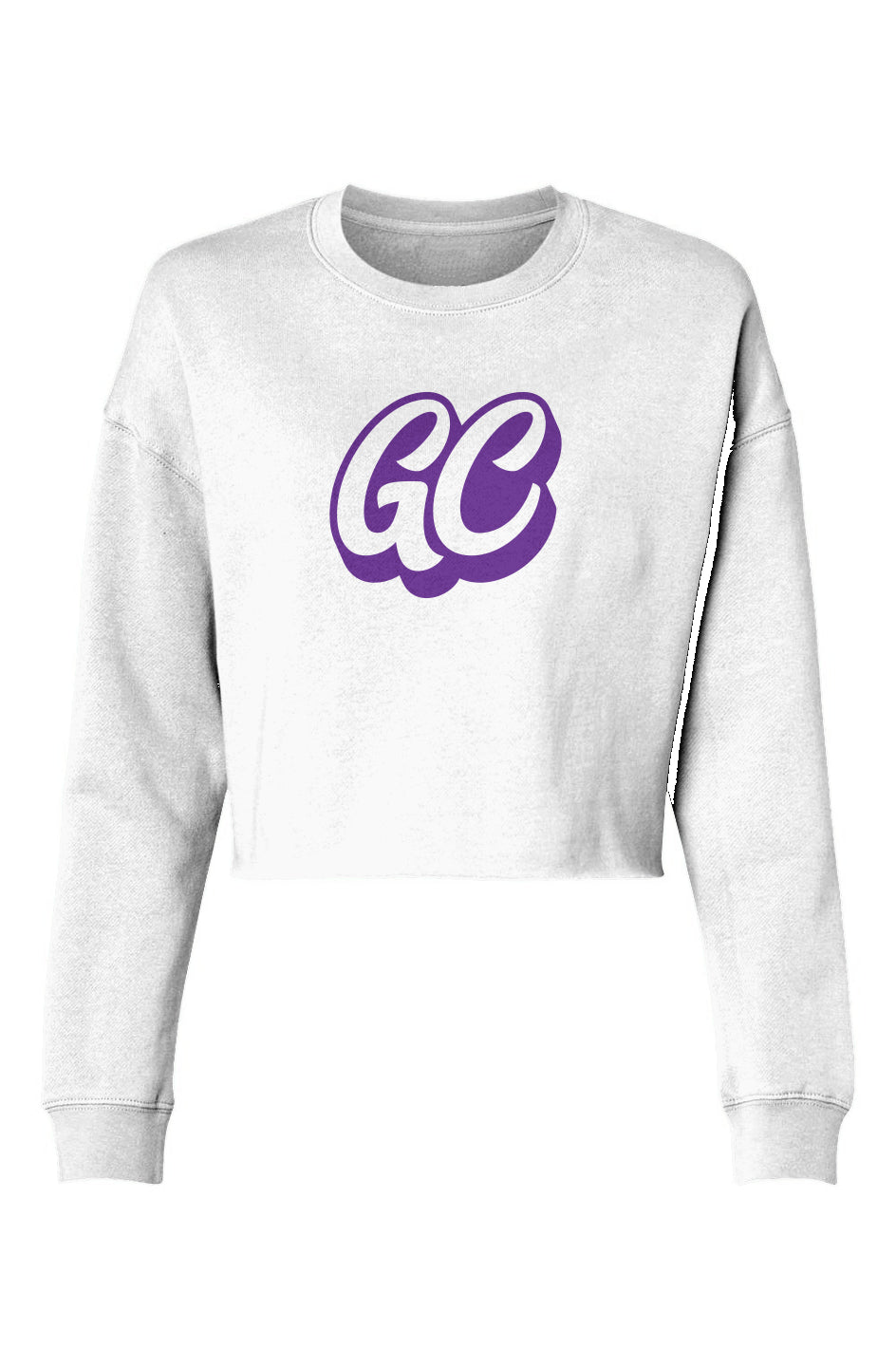 GC Purple Logo Cropped Sweater