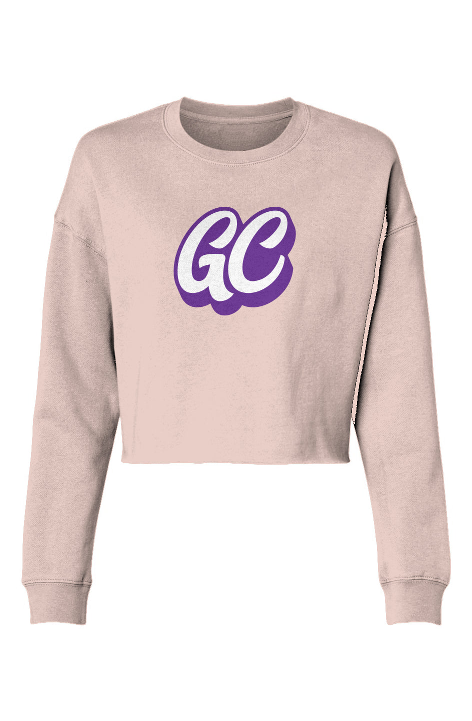 GC Purple Logo Cropped Sweater