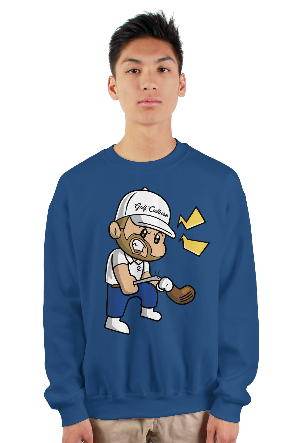 Angry Golfer Heavy Crewneck