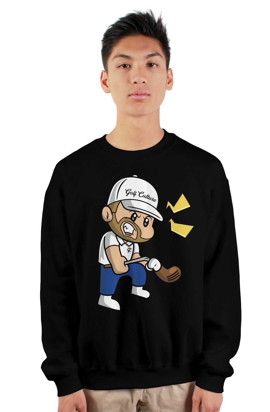 Angry Golfer Heavy Crewneck