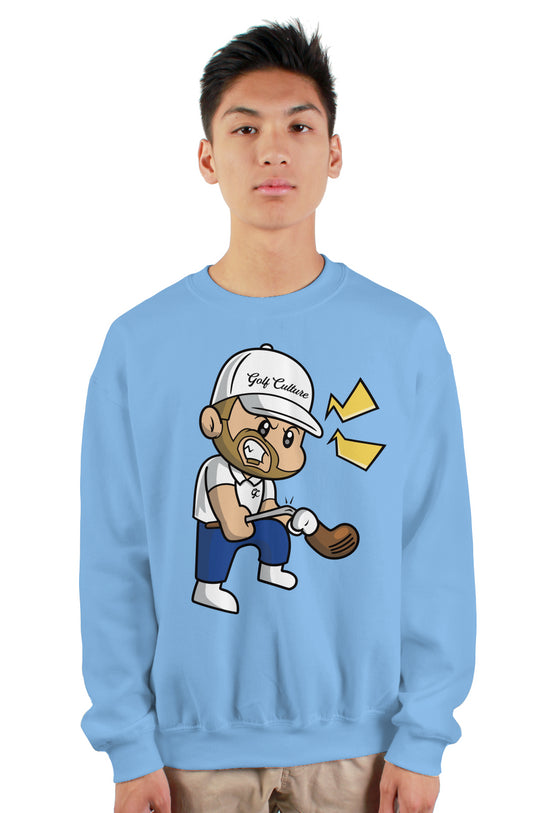 Angry Golfer Heavy Crewneck