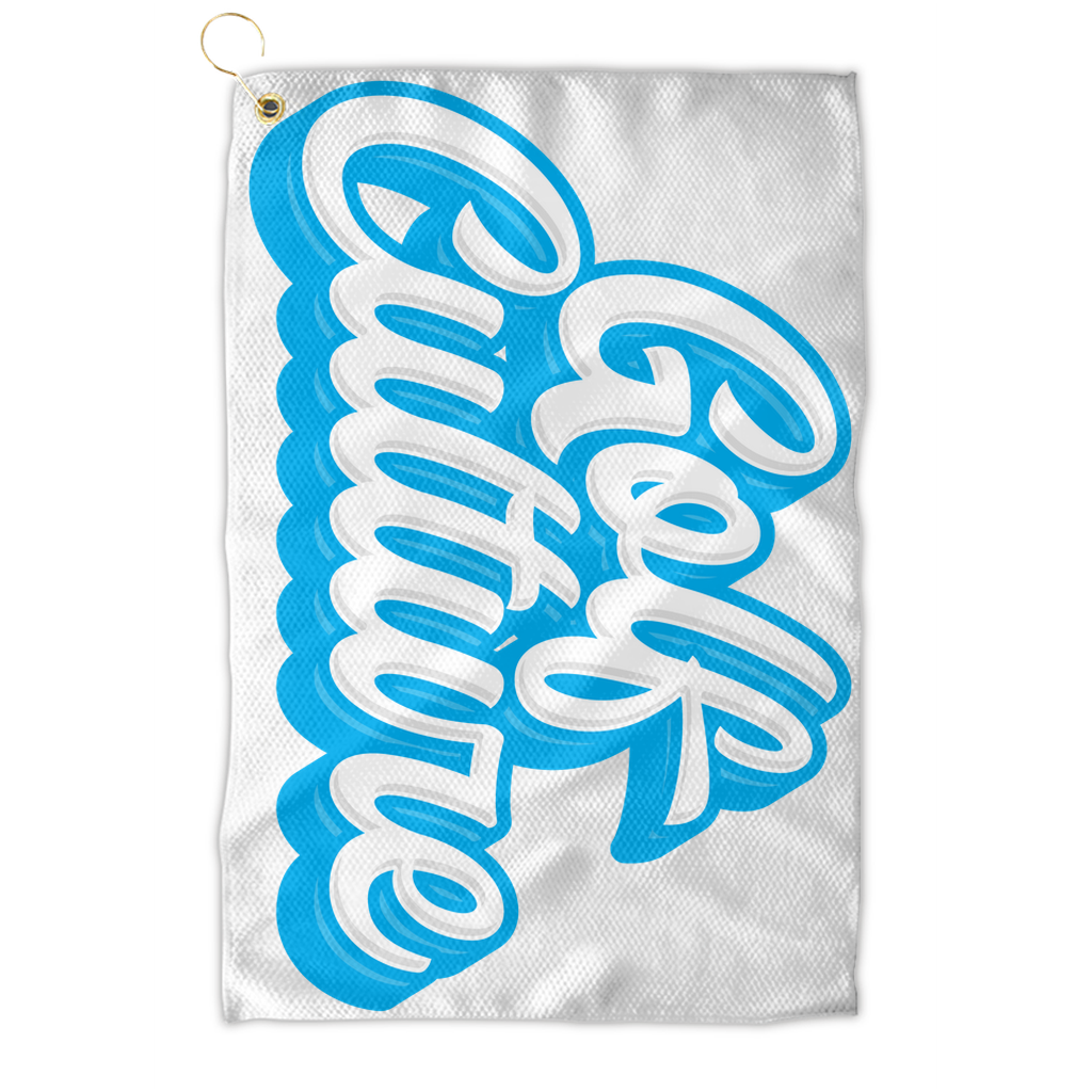 Blue Logo Golf Towel