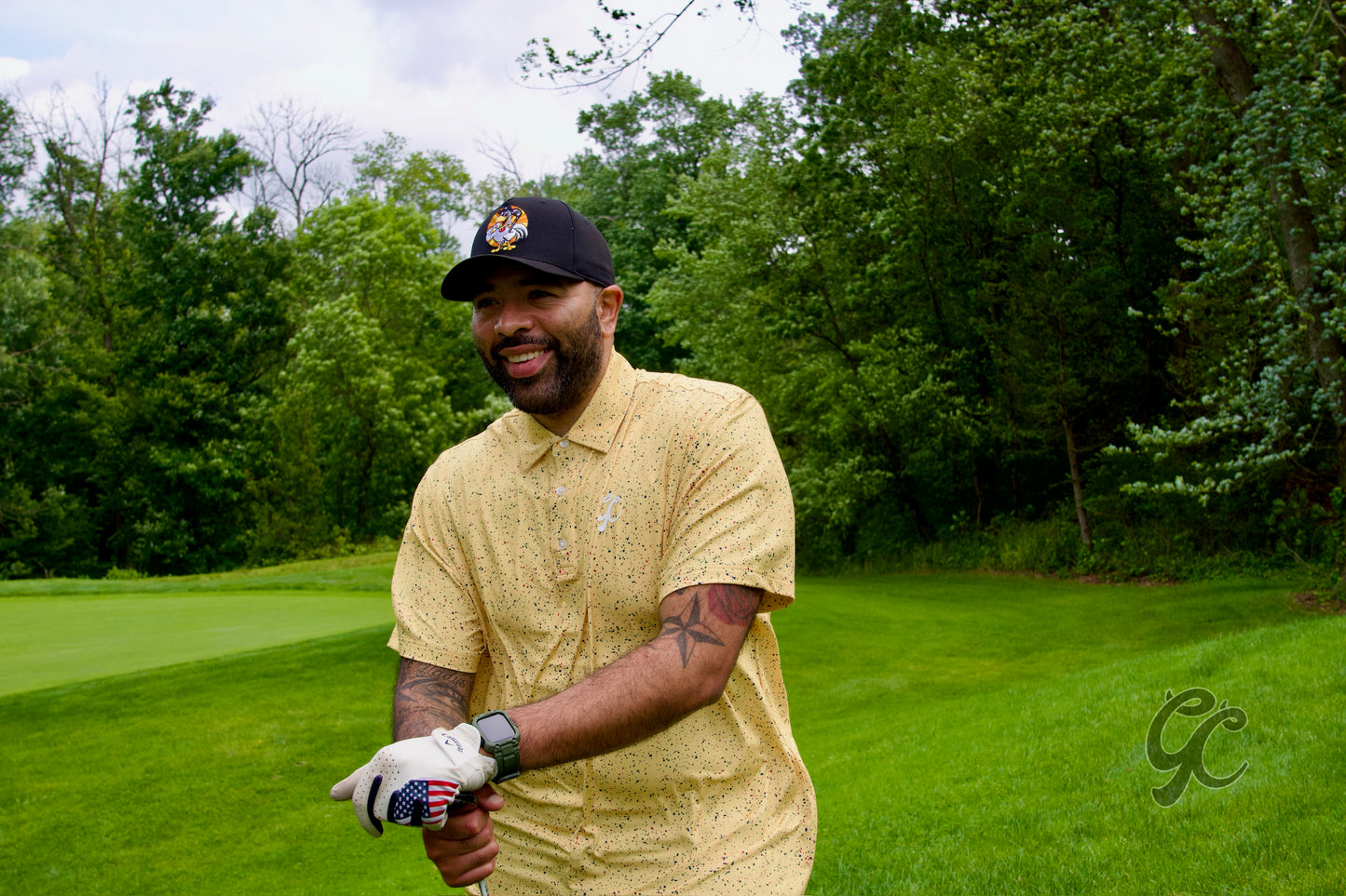 Yellow Splatter Polo