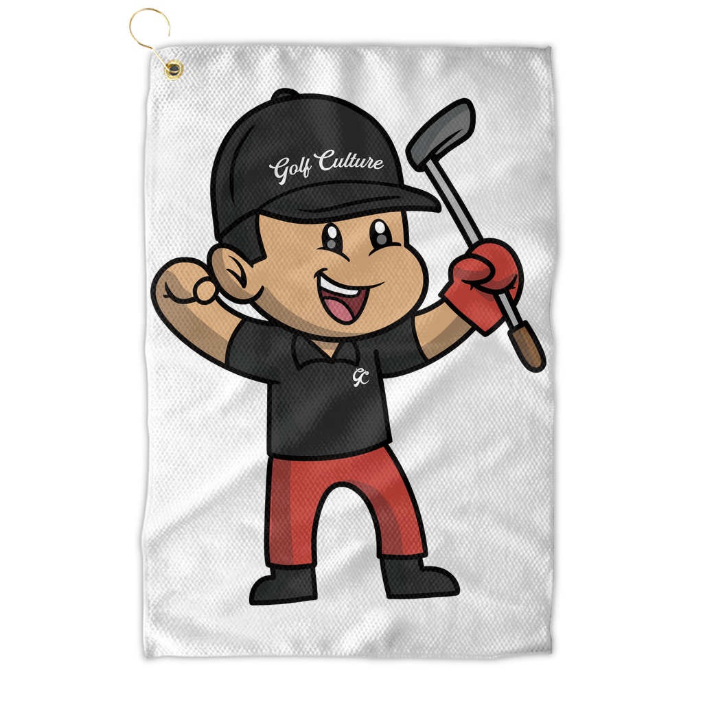 Happy Golfer Golf Towel